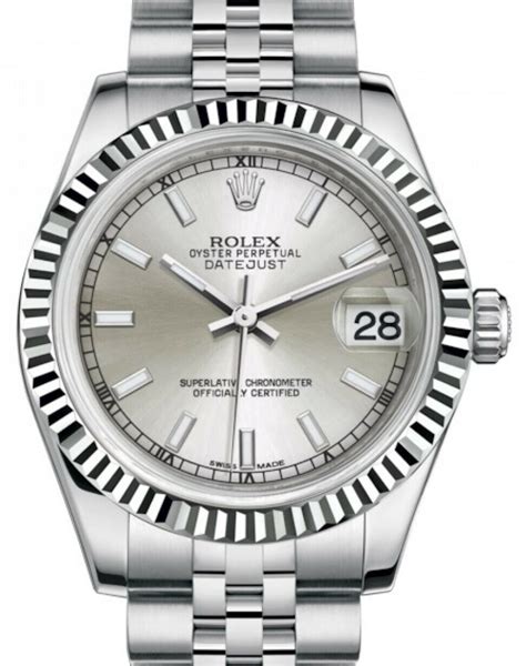 rolex datejust 31 silber|Rolex Datejust 31mm price.